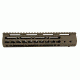 Tacfire AR15 Ultra Slim KeyMod Free Float Hand Guard w/Detachable Rails/Steel. Barrel Nut, Tan, 10in, HG09-T-10