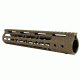 Tacfire AR15 Ultra Slim KeyMod Free Float Hand Guard w/Detachable Rails/Steel. Barrel Nut, Tan, 10in, HG09-T-10
