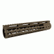 Tacfire AR15 Ultra Slim KeyMod Free Float Hand Guard w/Detachable Rails/Steel. Barrel Nut, Tan, 10in, HG09-T-10