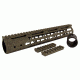 Tacfire AR15 Ultra Slim KeyMod Free Float Hand Guard w/Detachable Rails/Steel. Barrel Nut, Tan, 12in, HG09-T-12, EDEMO1