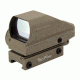 Tacfire Dual IlluminatedSights w/4 Different Reticles, Extended Hood Housing, Tan RD006-T