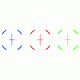 Tacfire Illuminated Red/Green/Blue Verticle Cross Reticle