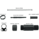 TacFire Short Pistol Buffer Tube Kit w/ Ambidextrous Endplate, 3.5 in, Black, Small, MAR139-B