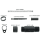 TacFire Short Pistol Buffer Tube Kit w/ QD Endplate, 3.5 in, Black, Small, MAR139-C