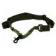 Tacfire Single Point Double Bungee Rifle Sling/Snap-On Steel Clip, Green SL001OD