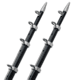 TACO Marine 15' Telescopic Outrigger Poles HD 1-1/2" - Black/Silver 44299