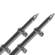 TACO Marine 18' Deluxe Outrigger Poles w/Rollers - Silver/Black 75106