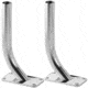 TACO Marine Base Gunnel Mounts pair f/1-1/2" Poles Striker 45792