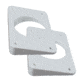 TACO Marine Wedge Plates f/Grand Slam Outriggers - White 51821