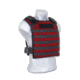 TacProGear First Responder Plate Carrier / No Pistol Pocket, Red, One Size, V-FRPC1-RD