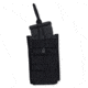Tacprogear Single Rifle Mag Pouch, Open Top, Short, Black, Black P-SRMOTS1-BK