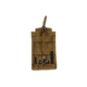 Tacprogear Single Rifle Mag Pouch, Open Top, Short, Coyote Tan, Coyote P-SRMOTS1-CT