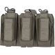 Tactical Assault Gear MOLLE Shingle/Pistol Enhanced 3 Magazine Pouch, Ranger Green 812215