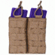 Tactical Assault Gear MOLLE Double Shingle 2 Magazine Pouch, Coyote Tan 816371