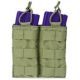 Tactical Assault Gear MOLLE Double Shingle 2 Magazine Pouch, Ranger Green 816373