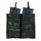 Tactical Assault Gear MOLLE Double Shingle Mag 2 Pouch, Mc Black, 835983