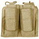 Tactical Assault Gear MOLLE Shingle/Pistol Enhanced 2 Mag Pouch Coyote Tan 812209