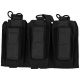 Tactical Assault Gear MOLLE Shingle/Pistol Enhanced 3 Magazine Pouch, Black 812213