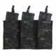 Tactical Assault Gear MOLLE Triple Shingle with Bungee - Tactical Pouches, Mc Black, 835988