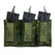 Tactical Assault Gear TAG MOLLE Shingle-Pistol Enhanced 3 Mag Pouch, Mc Tropic, 835995
