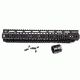 Tactical Edge WARFIGHTER 15 inch Rail System Quadrail WRS-15, Black 856358007297