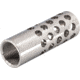 Tactical Precision Manufacturing TPM 6.5 5/8x24 Titanium Muzzle Brake, Polished Titanium, 5/8x24, MBR-65-TI