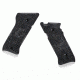mkii/iii g-10 handgun grip, black/gray