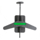 Tactical Walls ModWall Turn Out Gear Hanger w/ Green Line, Black, MWTURNGREEN