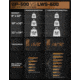 Tacticon Armament AR600 Level 3 Body Armor Plates, 8x10 in, SAPI Cut, Black, STL600-8x10-SAPI