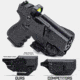 Tacticon Armament Deep Concealment Pistol Holster w/ Mag Holster, Left Handed, Black, SW940IWBLH