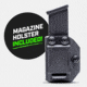 Tacticon Armament Deep Concealment Pistol Holster w/ Mag Holster, Left Handed, Black, SW940IWBLH