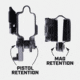 Tacticon Armament Deep Concealment Pistol Holster w/ Mag Holster, Left Handed, Black, SW940IWBLH