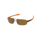 Tag Heuer 0254 Progressive Prescription Sunglasses, Matte Chocolate Frame - Brown/Orange Temples Frame, Outdoor Brown Lens-0254-708PR