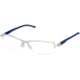 Tag Heuer 0825 Bifocal Prescription Eyeglasses, Pure Frame - Smart Blue/Light Grey Frame, Clear Lens-0825-004BI