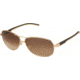 Tag Heuer 0884 Bifocal Prescription Sunglasses, Gold Frame - Dark Brown/Ivory Temples Frame, Outdoor Gradient Brown Lens-0884-204BI
