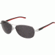 Tag Heuer 0884 Bifocal Prescription Sunglasses, Palladium Frame - Black/Red Temples Frame, Outdoor Grey Lens-0884-102BI