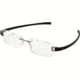 Tag Heuer 7106 Single Vision Prescription Eyeglasses, Ruthenium Frame - Black Temples Frame, Clear Lens-7106-011SV