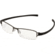 Tag Heuer 7203 Single Vision Prescription Eyeglasses, Black Ceramic Frame - Black Temples Frame, Clear Lens-7203-011SV