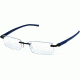 Tag Heuer Automatic Eyeglasses, Dark Frame/Blue Grey Dark Grey Temples, Clear Lens 0842-008