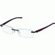 Tag Heuer Automatic Eyeglasses, Dark Frame/Burgundy Black Temples, Clear Lens 0842-006