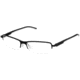 Tag Heuer Automatic Eyeglasses, Matte Black Frame/Black White Temples, Clear Lens 0824-011