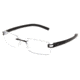 Tag Heuer Track S Eyeglasses, Black Frame/Black Black Temples, Clear Lens 7644-001