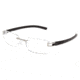 Tag Heuer Track S Eyeglasses, Pure Frame/Black Black Temples, Clear Lens 7644-011