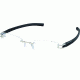Tag Heuer Track S Eyeglasses, Pure Frame/Black Black Temples, Clear Lens 7645-011