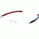 Tag Heuer Track S Eyeglasses, Pure Frame/Black Red Temples, Clear Lens 7645-002