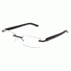 Tag Heuer Trends Rubber Eyeglasses, Matte Black Frame/Black Black Temples, Clear Lens 8108-001