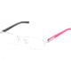 Tag Heuer Trends Rubber Eyeglasses, Polished Frame/Black Red Temples, Clear Lens 8005-005
