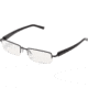 Tag Heuer Trends Sunglasses, Black Chrome Frame/Black Fiber Temples, Clear Lens 8203-006