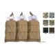Tactical Assault Gear MOLLE Triple Shingle Pouch w/Bungee, Multicam MSB31MC