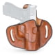 Tagua Gunleather Colorado Elite OWB Leather Holster, Most Single Stack S&amp;W Shield/Hellcat/ Shield EZ/9mm &amp;.40 - 3in, Right, Brown, TX-ELITE-BH3-1012